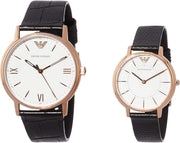 Shop Authentic Emporio Armani Kappa Quartz White Dial Black Leather Strap Watch For Men - AR80015 - Luxxuri