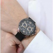  Shop Authentic Tommy Hilfiger Blaze Multifunction Black Dial Black Rubber Strap Watch For Men - 1792028 - Luxxuri