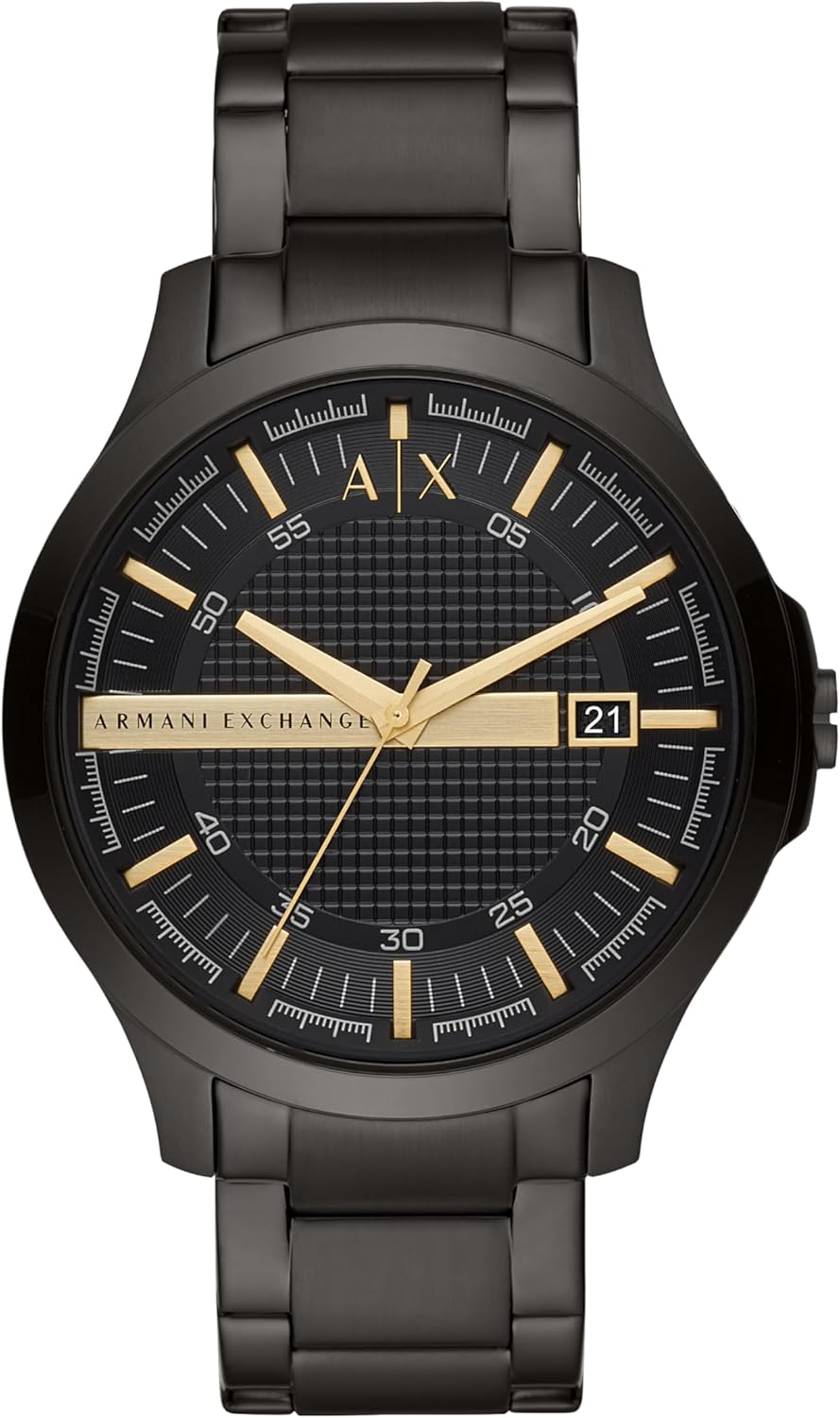  Shop Authentic Armani Exchange Hampton Chronograph Black Dial Black Steel Strap Watch For Men - AX2413 - Luxxuri