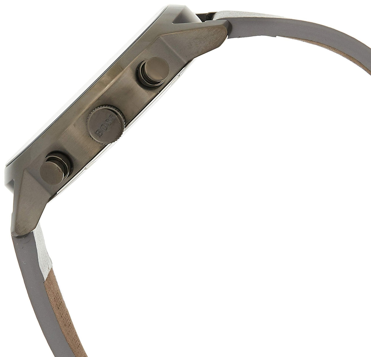  Shop Authentic Hugo Boss Architectural Grey Dial Grey Leather Strap Watch for Men - 1513570 - Luxxuri