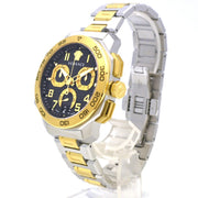  Shop Authentic Versace Dylos Chronograph Black Dial Two Tone Steel Strap Watch for Men - VQC100016 - Luxxuri