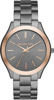  Shop Authentic Michael Kors Runway Quartz Grey Dial Grey Steel Strap Watch For Women - MK8576 - Luxxuri