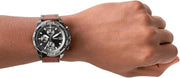  Shop Authentic Fossil Bronson Chronograph Grey Dial Brown Leather Strap Watch for Men - FS5855 - Luxxuri