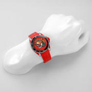  Shop Authentic Gucci Dive Quartz Red Dial Red Rubber Strap Watch For Men - YA136315 - Luxxuri