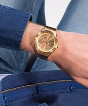  Shop Authentic Guess Scope Gold Dial Gold Steel Strap Watch for Men - GW0454G2 - Luxxuri