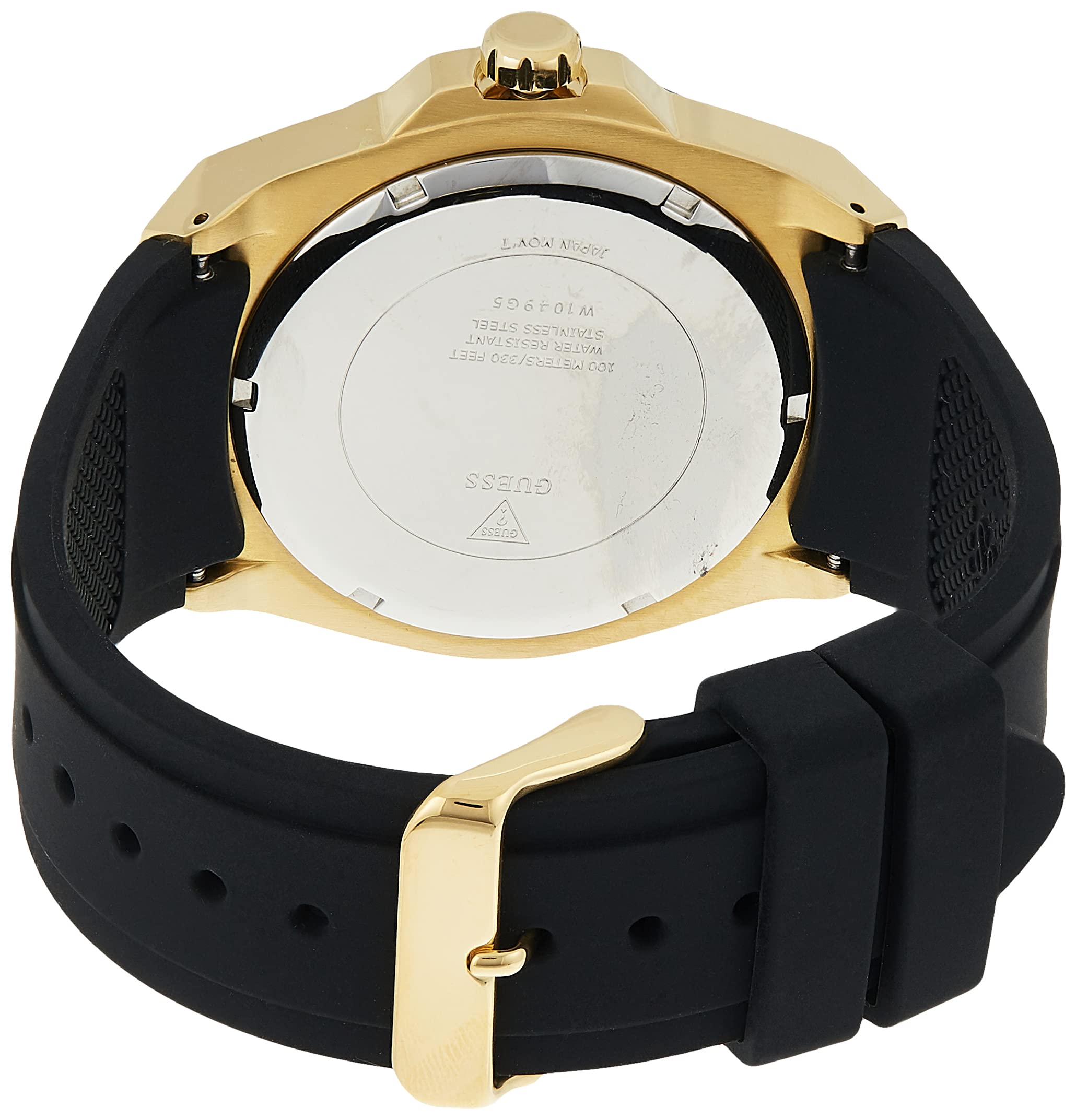  Shop Authentic Guess Legacy Black Dial Black Rubber Strap Watch for Men - W1049G5 - Luxxuri