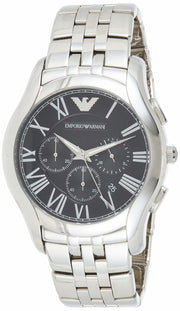  Shop Authentic Emporio Armani Classic Chronograph Black Dial Silver Steel Strap Watch For Men - AR1786 - Luxxuri