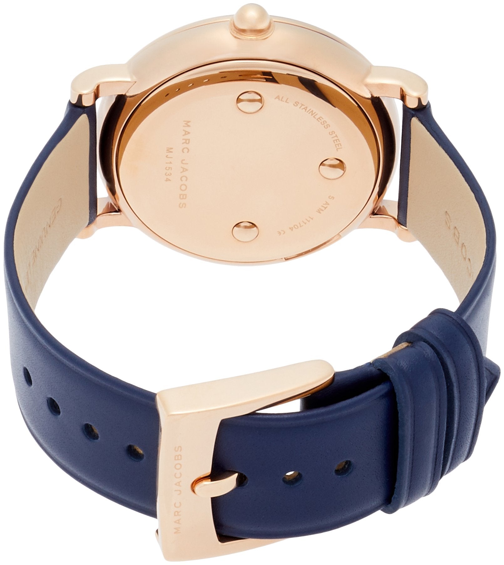  Shop Authentic Marc Jacobs Roxy Navy Blue Dial Blue Leather Strap Watch for Women - MJ1534 - Luxxuri