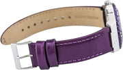  Shop Authentic Guess Limelight Quartz Silver Dial Purple Leather Strap Watch For Women - W0775L6 - Luxxuri