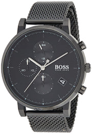  Shop Authentic Hugo Boss Integrity Black Dial Black Mesh Bracelet Watch for Men - 1513813 - Luxxuri