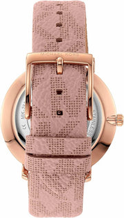  Shop Authentic Michael Kors Pyper Quartz White Dial Pink Leather Strap Watch For Women - MK2859 - Luxxuri