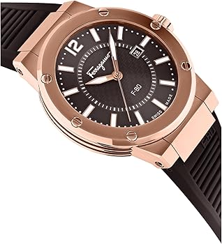  Shop Authentic Salvatore Ferragamo F-80 Classic Black Dial Black Rubber Strap Watch for Men - SFHY02522 - Luxxuri