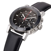  Shop Authentic Burberry The City Black Dial Black Leather Strap Watch for Men - BU9382 - Luxxuri