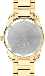  Shop Authentic Movado Bold Verso Gold Dial Gold Steel Strap Watch for Men - 3600861 - Luxxuri