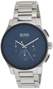  Shop Authentic Hugo Boss Peak Chronograph Blue Dial Silver Steel Strap Watch for Men - 1513763 - Luxxuri