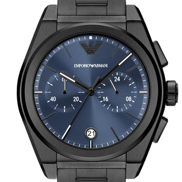  Shop Authentic Emporio Armani Analog Chronograph Blue Dial Silver Steel Strap Watch For Men - AR11561 - Luxxuri