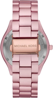  Shop Authentic Michael Kors Slim Runway Pink Dial Pink Steel Strap Watch For Women - MK4456 - Luxxuri
