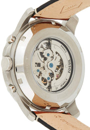  Shop Authentic Fossil Grant Sport Automatic Skeleton Blue Dial Brown Leather Strap Watch for Men - ME3140 - Luxxuri