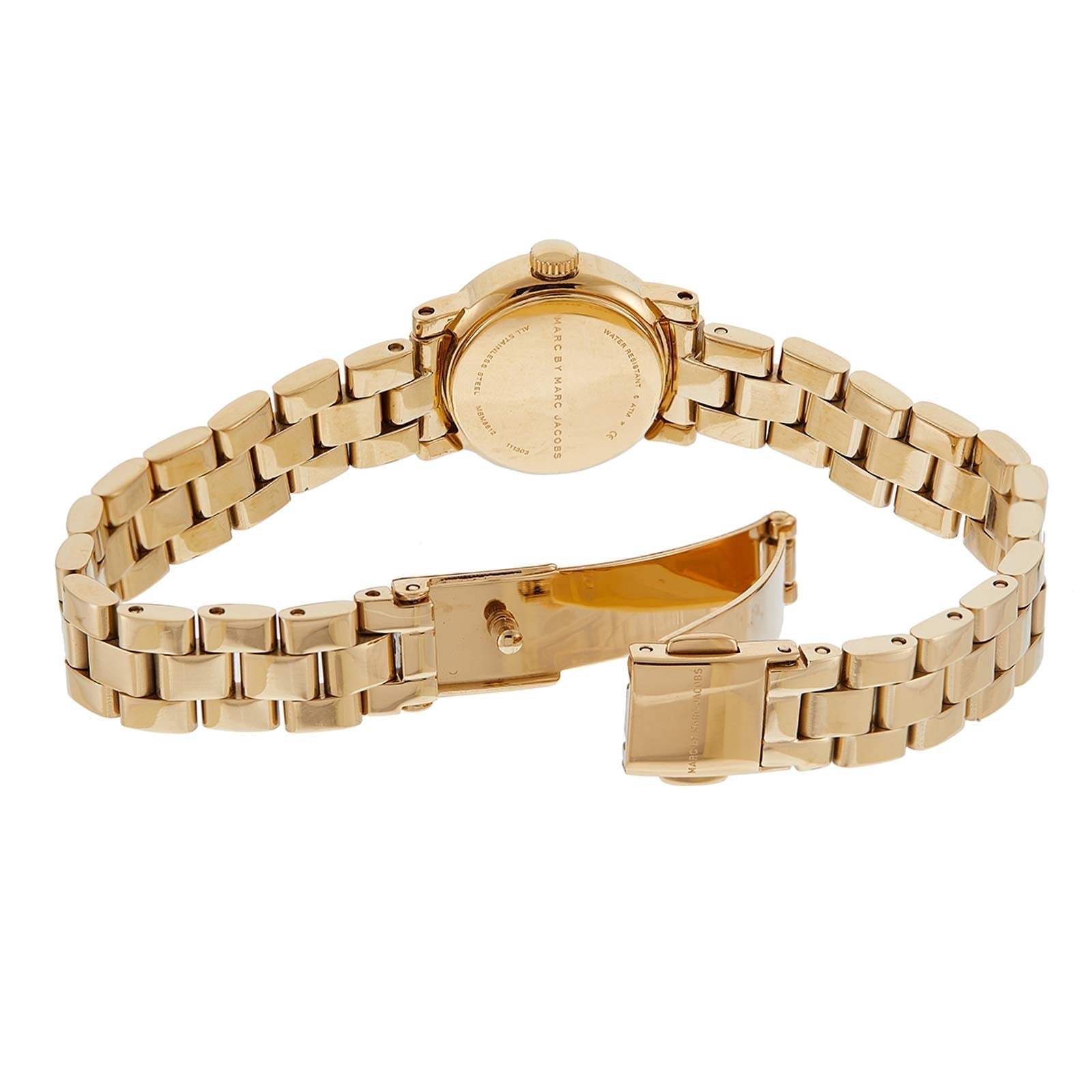  Shop Authentic Marc Jacobs Amy Dinky Blue Dial Gold Steel Strap Watch for Women - MBM3229 - Luxxuri