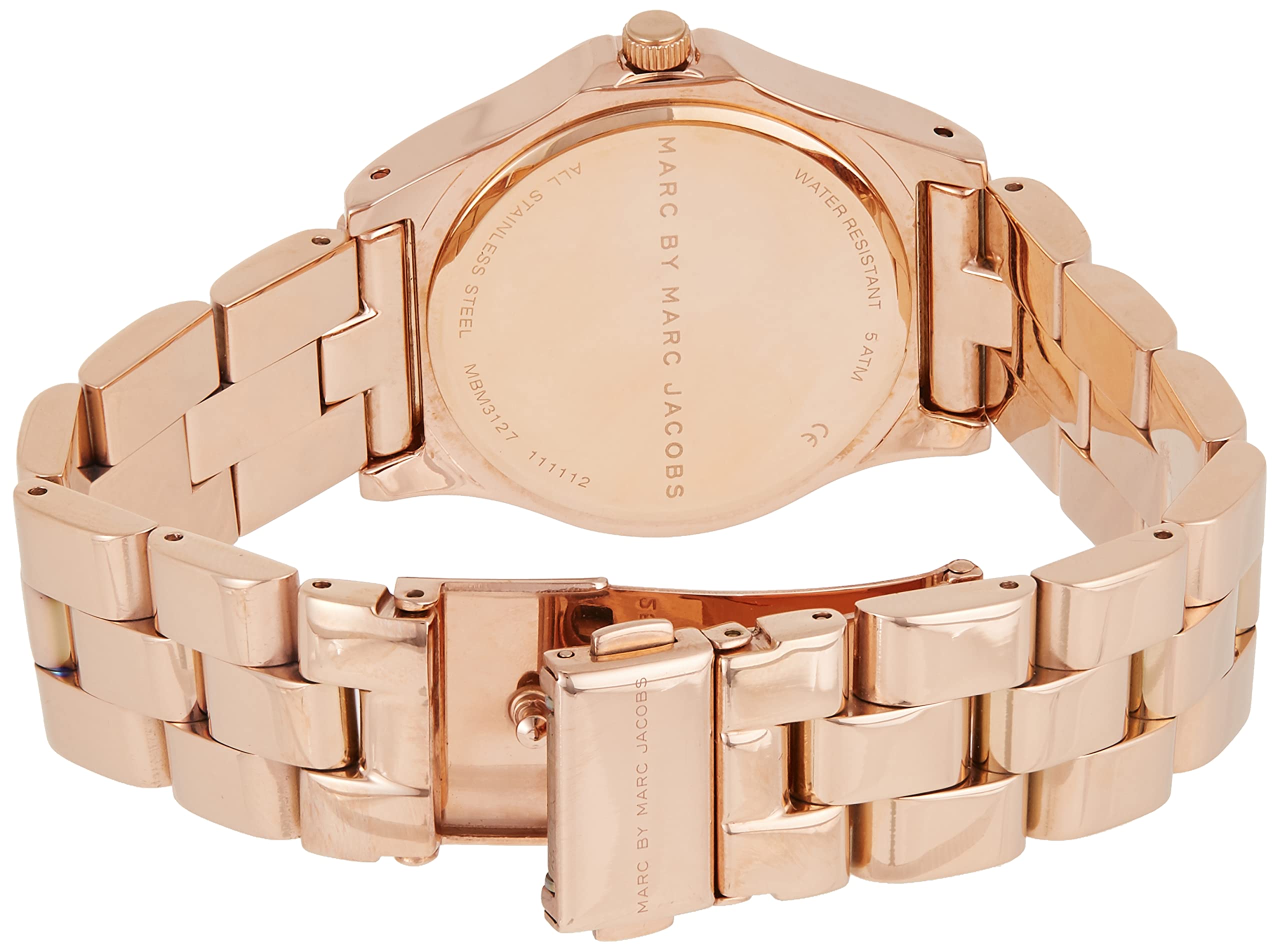  Shop Authentic Marc Jacobs Blade Rose Gold Dial Rose Gold Steel Strap Watch for Women - MBM3127 - Luxxuri