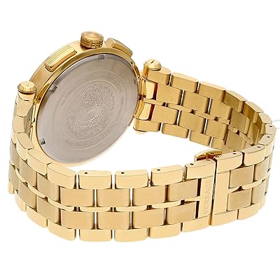  Shop Authentic Versace Aion Chronograph Black Dial Gold Steel Strap Watch For Men - VE1D01721 - Luxxuri