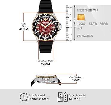  Shop Authentic Emporio Armani Meccanico Automatic Red Dial Black Silicon Strap Watch For Men - AR60070 - Luxxuri