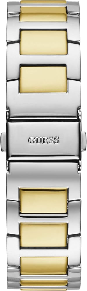  Shop Authentic Guess Frontier Chronograph Crystals Gold Dial Two Tone Steel Strap Watch For Women - W1156L5 - Luxxuri