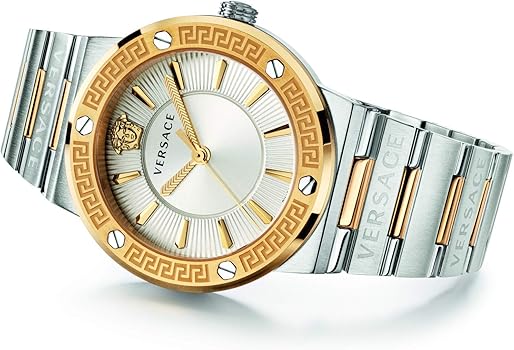  Shop Authentic Versace Hellenyium Green Dial Two Tone Steel Strap Watch for Women - VEVH00620 - Luxxuri