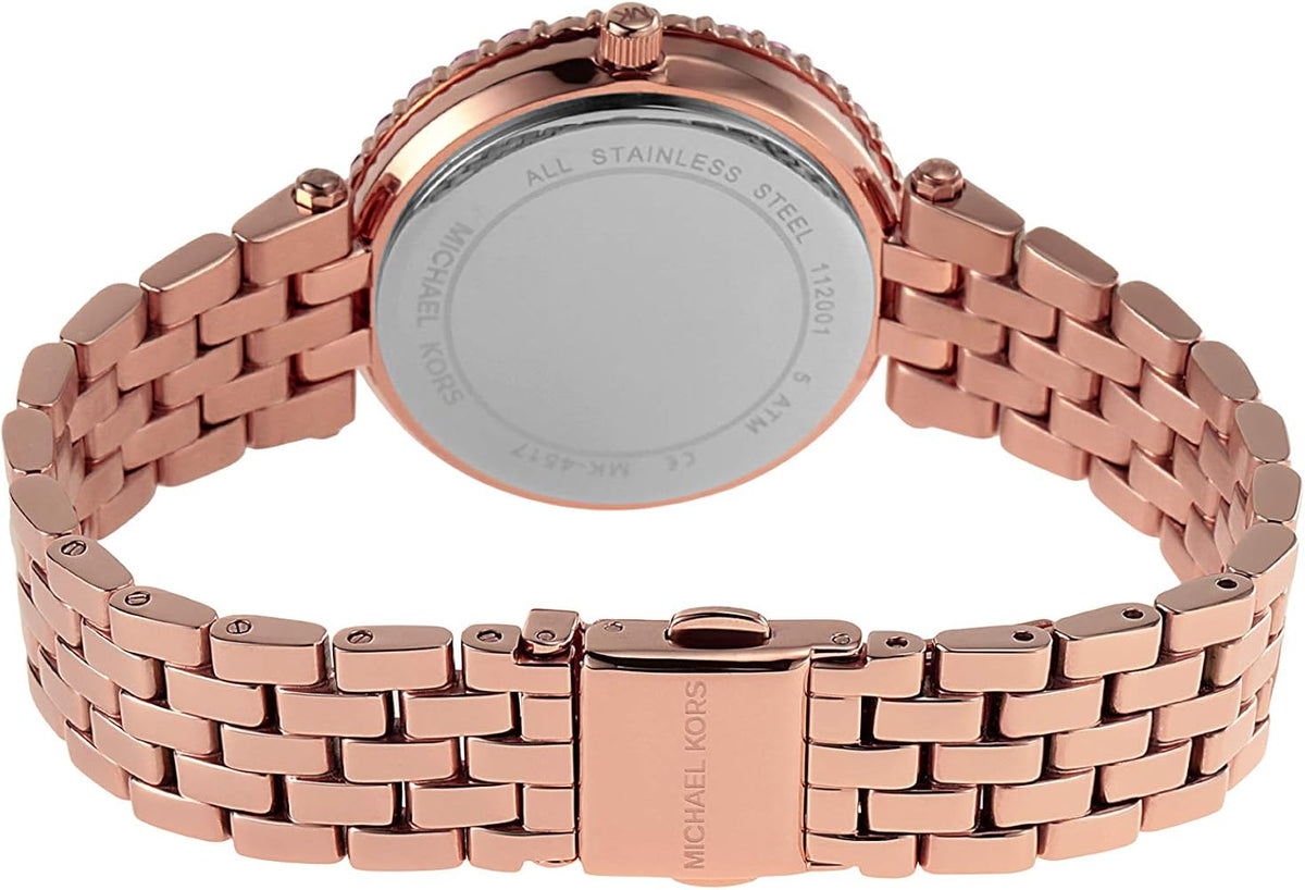  Shop Authentic Michael Kors Darci Pave Silver Dial Rose Gold Steel Strap Watch For Women - MK4517 - Luxxuri