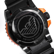  Shop Authentic Emporio Armani Sportivo Quartz Black Dial Black Silicone Strap Watch For Men - AR5969 - Luxxuri