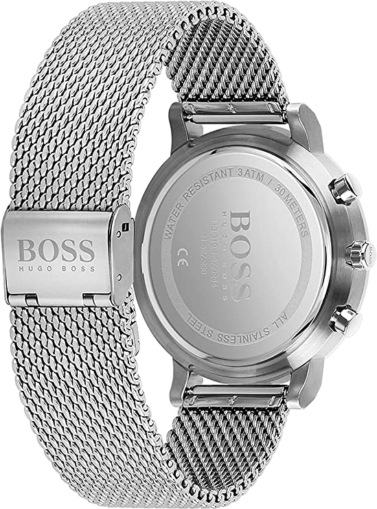  Shop Authentic Hugo Boss Integrity Grey Dial Silver Mesh Bracelet Watch for Men - 1513807 - Luxxuri