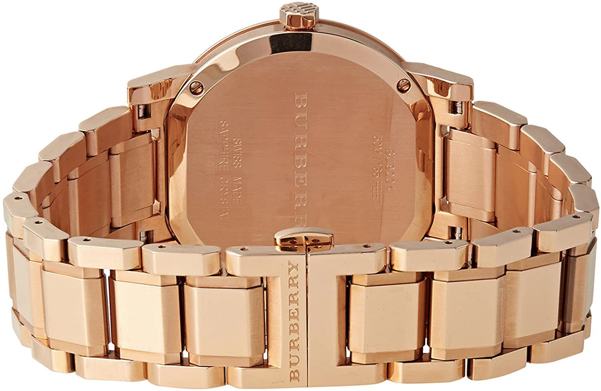  Shop Authentic Burberry The City White Dial Rose Gold Steel Strap Watch for Women - BU9004 - Luxxuri