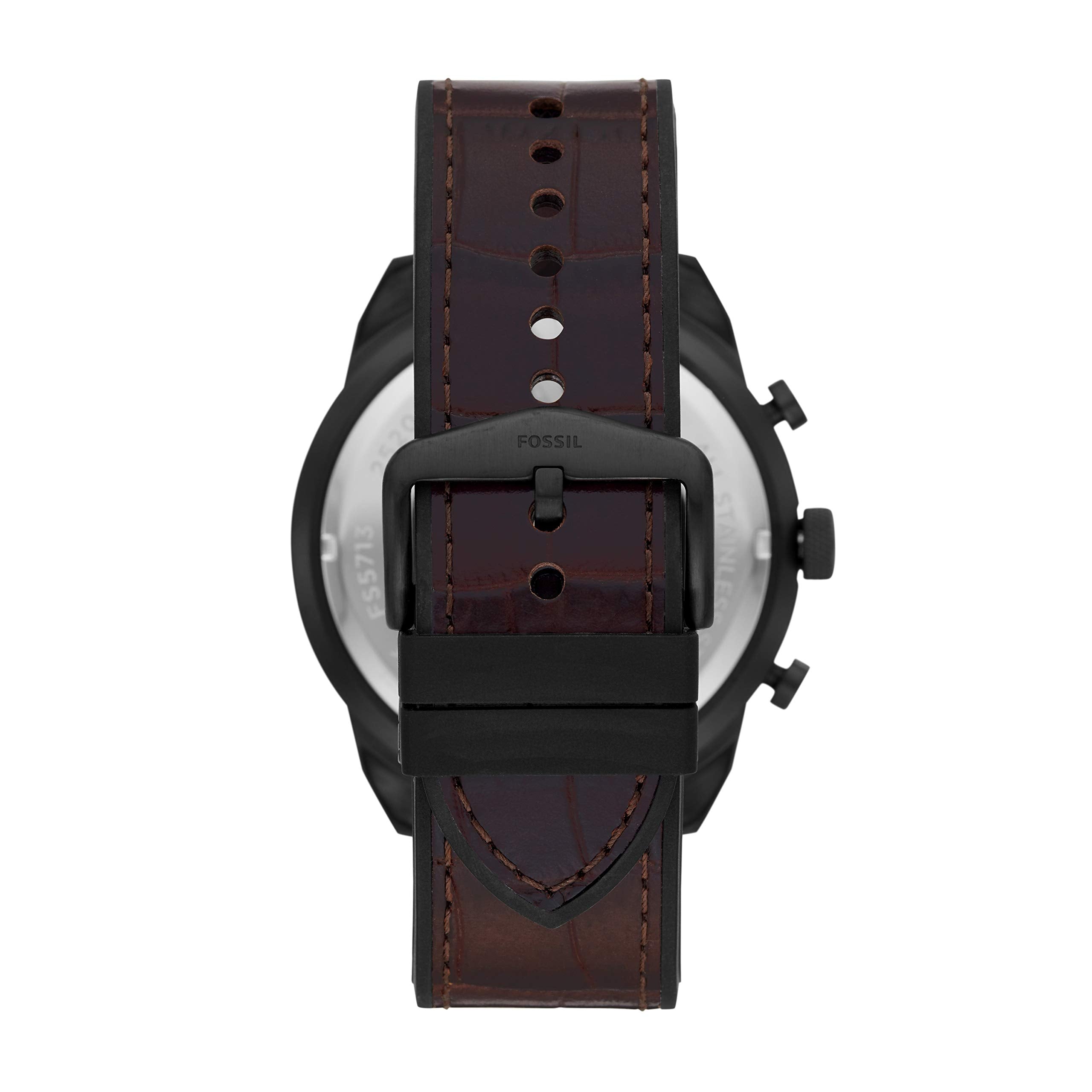  Shop Authentic Fossil Bronson Chronograph Brown Dial Brown Leather Strap Watch for Men - FS5713 - Luxxuri