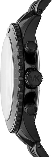  Shop Authentic Michael Kors Bayville Chronograph Black Dial Black Steel Strap Watch For Men - MK8750 - Luxxuri