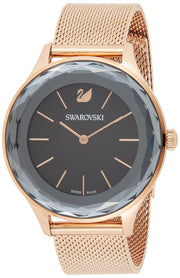  Shop Authentic Swarovski Octea Nova Black Dial Rose Gold Mesh Bracelet Watch for Women - 5430424 - Luxxuri