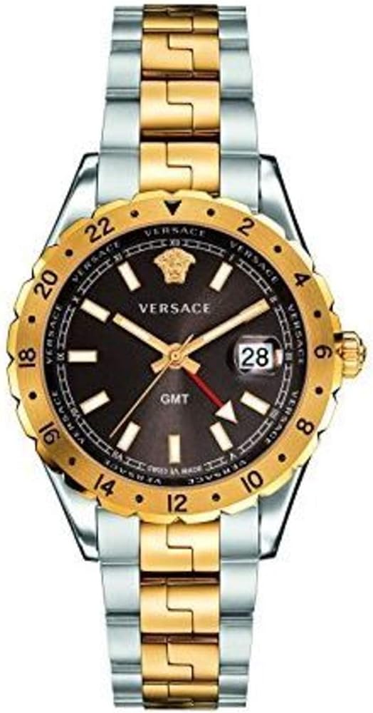  Shop Authentic Versace Hellenyium Quartz Brown Dial Two Tone Steel Strap Watch For Men - V11040015 - Luxxuri