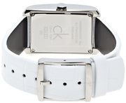  Shop Authentic Calvin Klein Window White Dial White Leather Strap Watch for Women - K2M23120 - Luxxuri