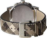  Shop Authentic Burberry The City Beige Dial Chequered Brown Leather Strap Watch for Women - BU9029 - Luxxuri
