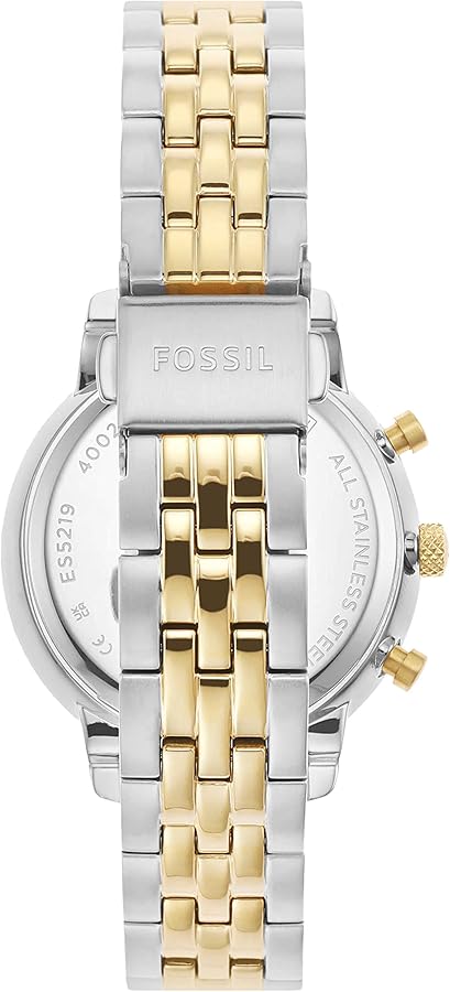  Shop Authentic Fossil Original Boyfriend Analog White Dial Two Tone Steel Strap Watch for Women - ES3746 - Luxxuri