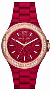  Shop Authentic Michael Kors Lennox Analog Crystals Red Dial Red Steel Strap Watch for Women - MK7455 - Luxxuri