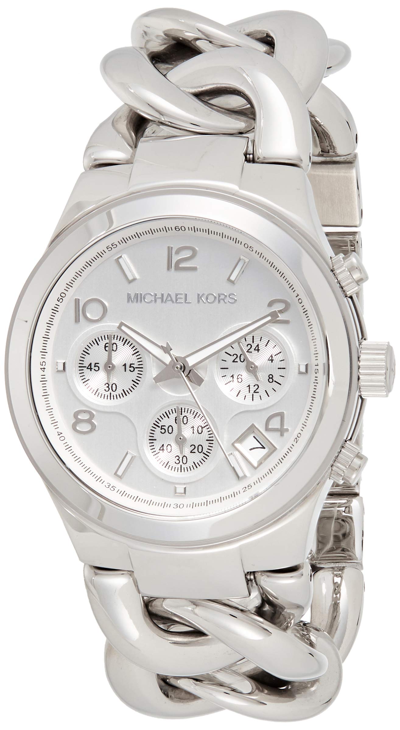  Shop Authentic Michael Kors Runway Twist Silver Dial Silver Stainless Steel Strap Watch for Women - MK3149 - Luxxuri