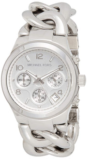  Shop Authentic Michael Kors Runway Twist Silver Dial Silver Stainless Steel Strap Watch for Women - MK3149 - Luxxuri