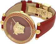  Shop Authentic Versace Palazzo Empire Red Dial Red Leather Strap Watch for Women - VCO120017 - Luxxuri