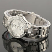  Shop Authentic Guess Mini Prism Diamonds Silver Dial Silver Steel Strap Watch for Women - W12638L1 - Luxxuri