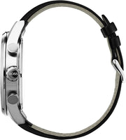  Shop Authentic Hugo Boss Casual Chronograph Silver Dial Black Leather Strap Watch For Men - HB1512880 - Luxxuri