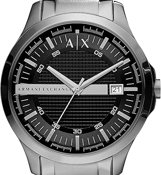  Shop Authentic Armani Exchange Hampton Chronograph Black Dial Silver Steel Strap Watch For Men - AX2103 - Luxxuri