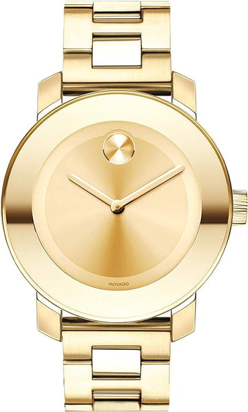  Shop Authentic Movado Bold Gold Dial Yellow Gold Steel Strap Watch for Women - 3600104 - Luxxuri