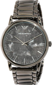  Shop Authentic Emporio Armani Luigi Analog Grey Dial Grey Steel Strap Watch For Men - AR11155 - Luxxuri
