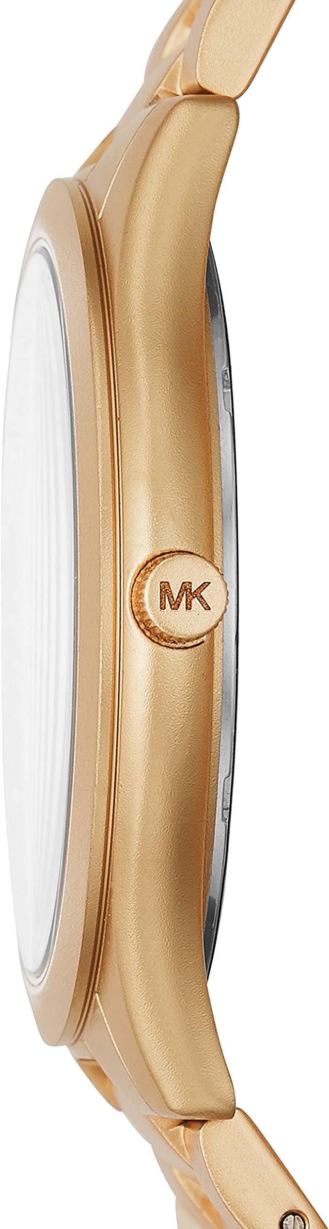  Shop Authentic Michael Kors Slim Runway Quartz Gold Dial Gold Steel Strap Watch For Women - MK4501 - Luxxuri
