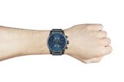 Shop Authentic Hugo Boss Skymaster Chronograph Blue Dial Blue Mesh Bracelet Watch for Men - 1513836 - Luxxuri